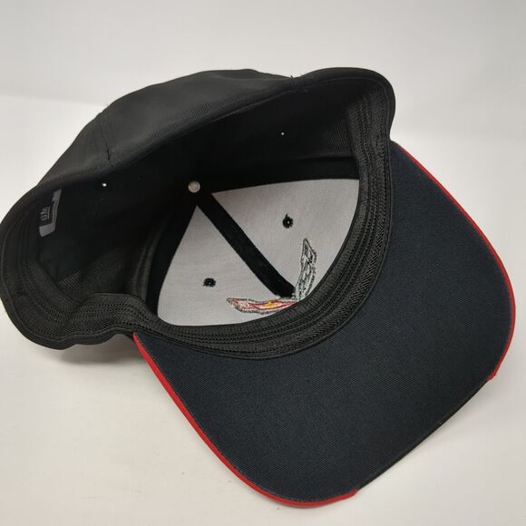 Corvette Fitted Hat Black One Size Lightweight Embroidered 6 Panel GM Official - Picture 6 of 9